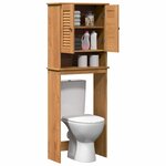vidaXL Armoire de toilette VIGO marron miel 60 x 27 x 161 cm