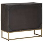vidaXL Armoire à tiroirs avec tiroir Laiton 75 x 30 x 65 cm