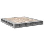 vidaXL Cadre de lit sans matelas sonoma gris 180x200 cm