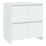 vidaXL Buffets 3 Pièces Blanc Bois d'ingénierie