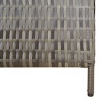 vidaXL Cloison de séparation 6 panneaux gris résine tressée