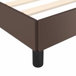 vidaXL Cadre de lit avec tête de lit sans matelas marron 200x200 cm