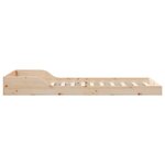 vidaXL Cadre de lit Marron 100 x 220 cm Bois massif en pin