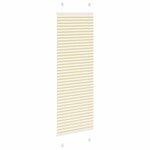 vidaXL Store plissé crème 40x150 cm largeur du tissu 39 4 cm polyester