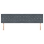 vidaXL Tête de Lit en Velours Argyle Manuel Gris foncé 180 cm Velours