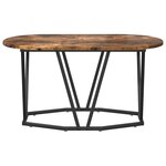 vidaXL Table basse Chêne fumé 80 x 40 x 40.5 cm