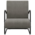 vidaXL Fauteuil gris clair tissu
