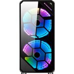 XIGMATEK BOITIER PC Zest - Moyen Tour - RGB - EN41541 - Noir - Verre trempé - Format E-ATX (EN41541)