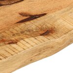 vidaXL Dessus de table 90x20x3 8 cm bord vif bois massif manguier brut