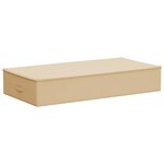 vidaXL Boîte de rangement 2 Pièces Crème 100 x 50 x 18 cm Tissu intissé