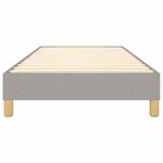 vidaXL Cadre de lit sans matelas gris clair 100x200 cm tissu