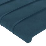 vidaXL Tête de lit Bleu foncé 100x5x78/88 cm Velours