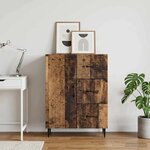 vidaXL Buffet Bois ancien 66 x 34 5 x 89 5 cm Bois d'ingénierie