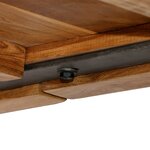 Vidaxl table de bar teck recyclé massif 150 x 70 x 106 cm