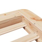 vidaXL Cadre de lit sans matelas 90x190 cm bois de pin massif