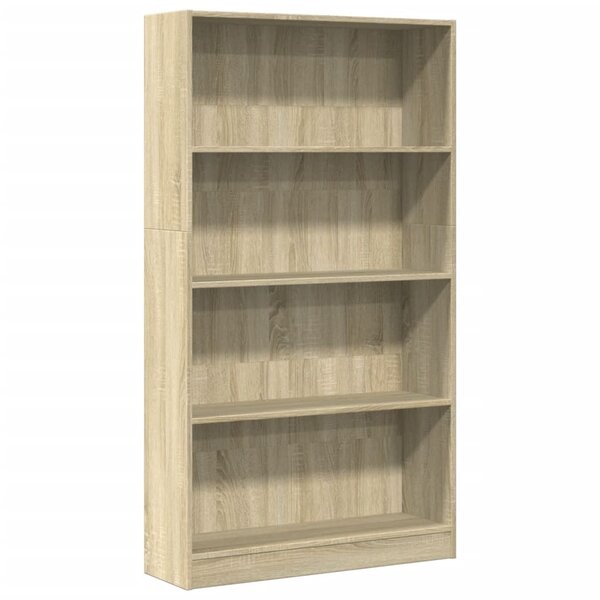vidaXL Bibliothèque chêne sonoma 80x24x143 cm bois d'ingénierie