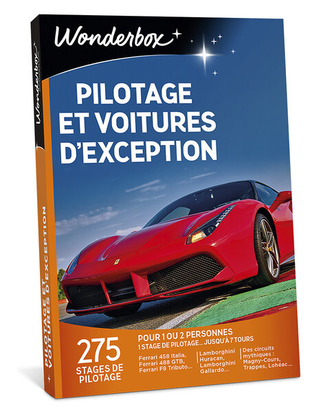 Coffret cadeau - WONDERBOX - Pilotage et voitures d'exception