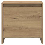 vidaXL Cabinet de chevet chêne artisanal 45 x 34 x 44.5 cm