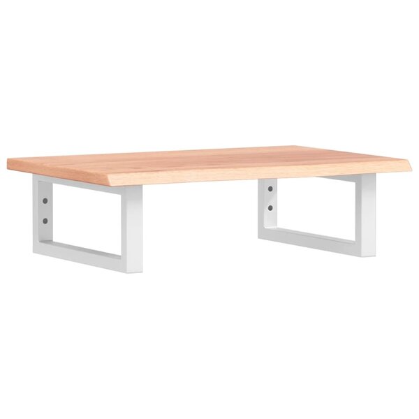 vidaXL Étagère de vasque murale acier et bois de chêne massif