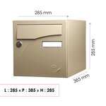 Préface 1 porte café au lait mat sablé ral 1019ms
