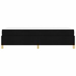 vidaXL Cadre de lit avec matelas Noir 100 x 200 cm tissu