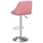 vidaXL Tabouret de bar Rose Velours