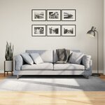 vidaXL Tapis IZA poils courts style scandinave gris 140x200 cm