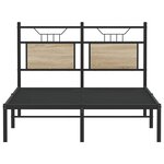 vidaXL Cadre de lit sans matelas chêne sonoma 120x200 cm