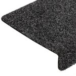 vidaXL Tapis de marches d'escalier 5 Pièces Gris 65x21x4 cm Aiguilleté