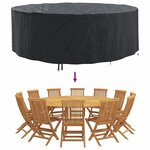vidaXL Housse pour mobilier d'extérieur 279 x 279 x 85 cm Tissu 420D