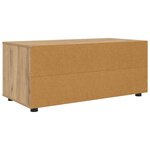vidaXL Meuble TV Chêne artisanal 100 x 48 x 43 cm Bois d'ingénierie