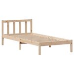 vidaXL Cadre de lit sans matelas 90x190 cm bois de pin massif