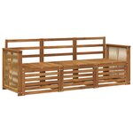 vidaXL Ensembles de canapés 3 pc Bois d'Acacia Massif