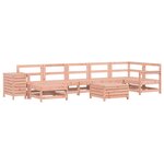 vidaXL Salon de jardin 9 Pièces bois massif sapin de douglas