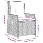 vidaXL Ensemble de Salle à Manger de Jardin 9 Pièces Marron Poly Rattan