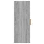 vidaXL Armoire murale suspendue Sonoma gris 34 5x34x90 cm