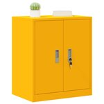 vidaXL Armoire de rangement Jaune moutarde 60 x 40 x 70 cm Acier