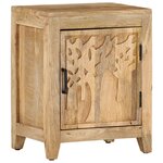 vidaXL Table de chevet 40x30x50 cm Bois de manguier massif