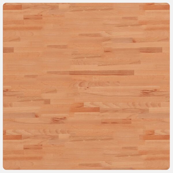 vidaXL Dessus de table 90x90x4 cm carré bois massif de hêtre