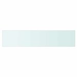 vidaXL Panneau pour étagère Verre transparent 90 x 20 cm