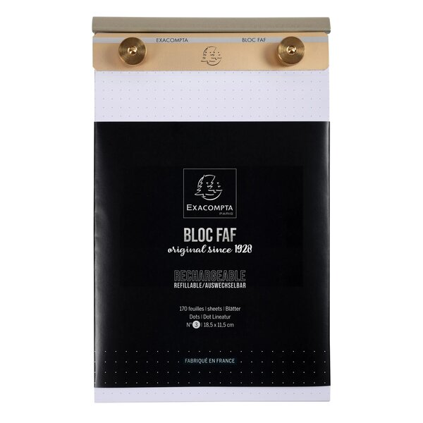 Bloc Faf Complet 18 5/11 5 N°3 Dots - Blanc - Exacompta