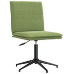 vidaXL Chaise de salle à manger Vert clair Velours