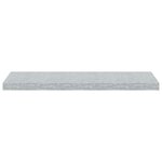 vidaXL Étagères murales flottantes 2 Pièces gris béton 80x23 5x3 8 cm MDF