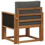 vidaXL Sofa de milieu extérieur Bois d'Acacia Massif Naturel