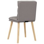 vidaXL Chaises à manger lot de 6 taupe tissu