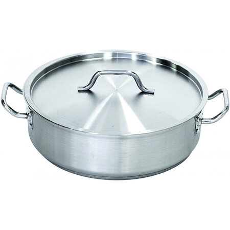 Cocotte à braiser avec couvercle - ø 360 mm - 11.2 l - stalgast -  - inox satiné11 2