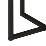 vidaXL Table basse 45x45x35 cm bois massif acacia et fer