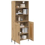 vidaXL Haut Armoire Chêne artisanal 69 5 x 32 5 x 180 cm