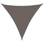 vidaXL Voile d'ombrage 160 g/m² Anthracite 4 5x4 5x4 5 m PEHD