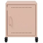 vidaXL Table de chevet rose 36x38 5x43 5 cm acier